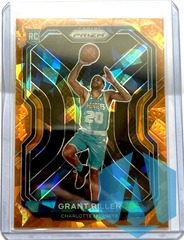 2020-21 Panini Prizm Orange Cracked Ice RC #295 Grant Riller Rookie Hornets